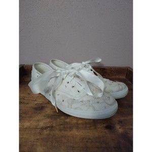 Kate Spade New York Women's Sz 8 Champion Bridal Lace Sneakers